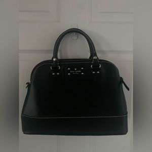 Kate Spade black Satchel purse with removable strap